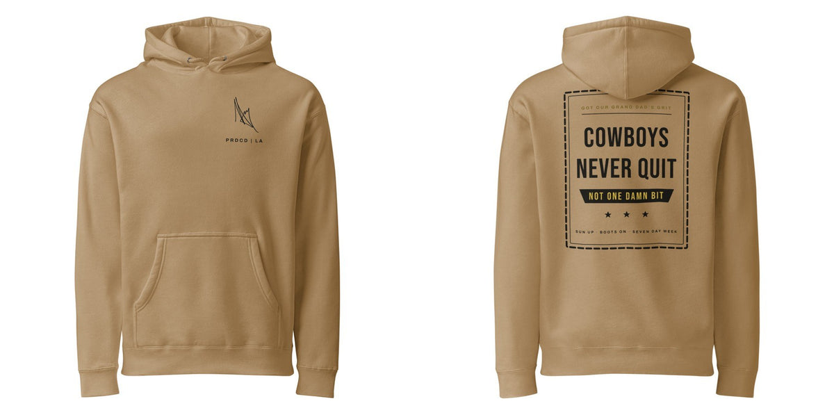 Grand Dad's Grit Hoodie — front and back